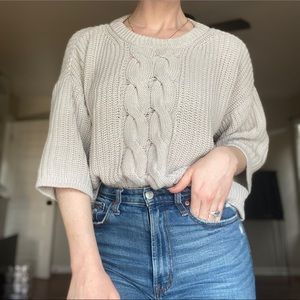 Knit H&M Short Sleeved Top